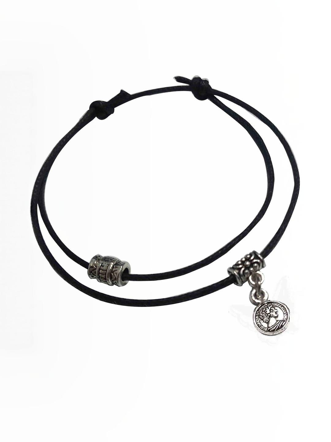 gurjari jewellers Doulbe Layer Thread Anklet