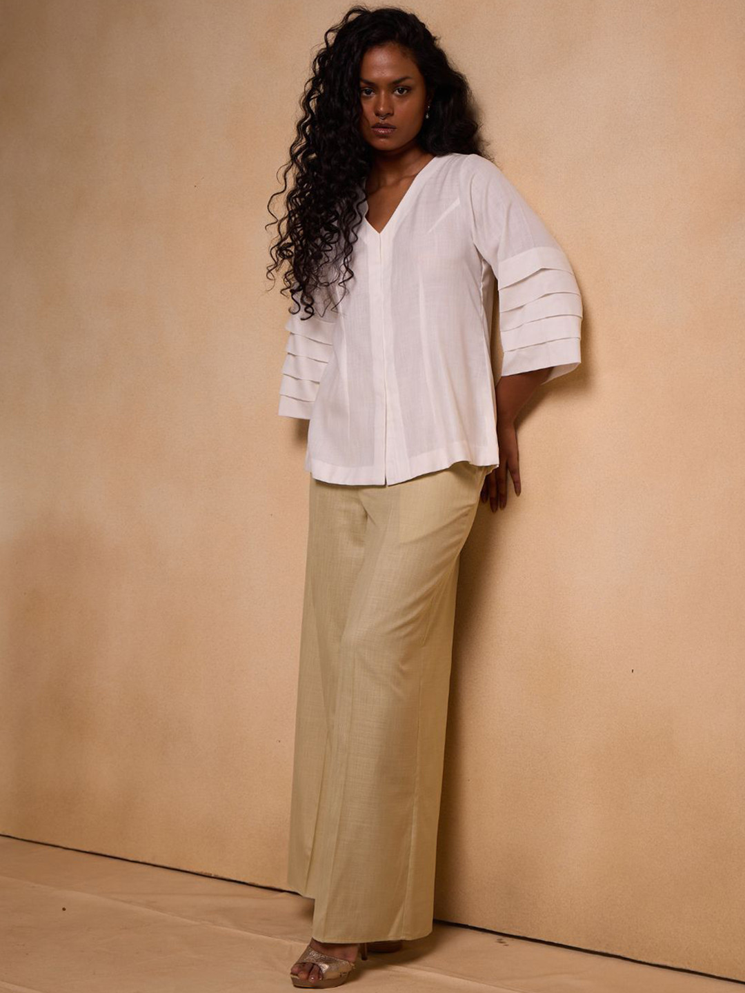 Chhaya Gandhi Design Studio Top With Palazzos Co-Ords