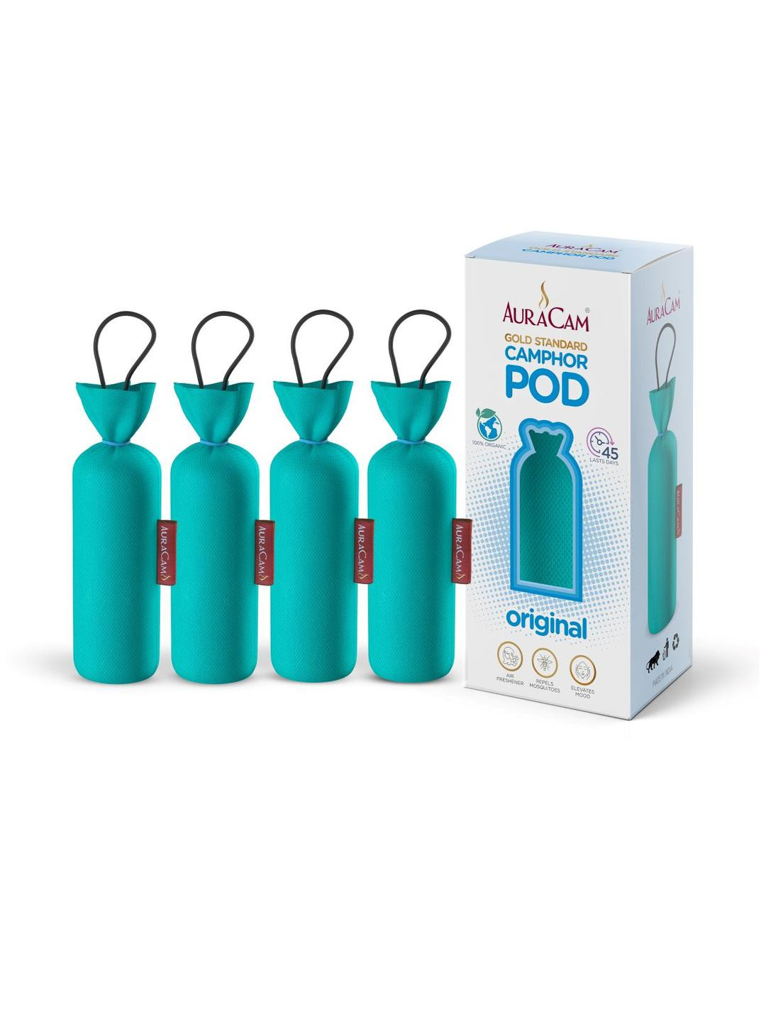 AuraCam Blue Set of 4 Standard Camphor Pod/Camphor Cone