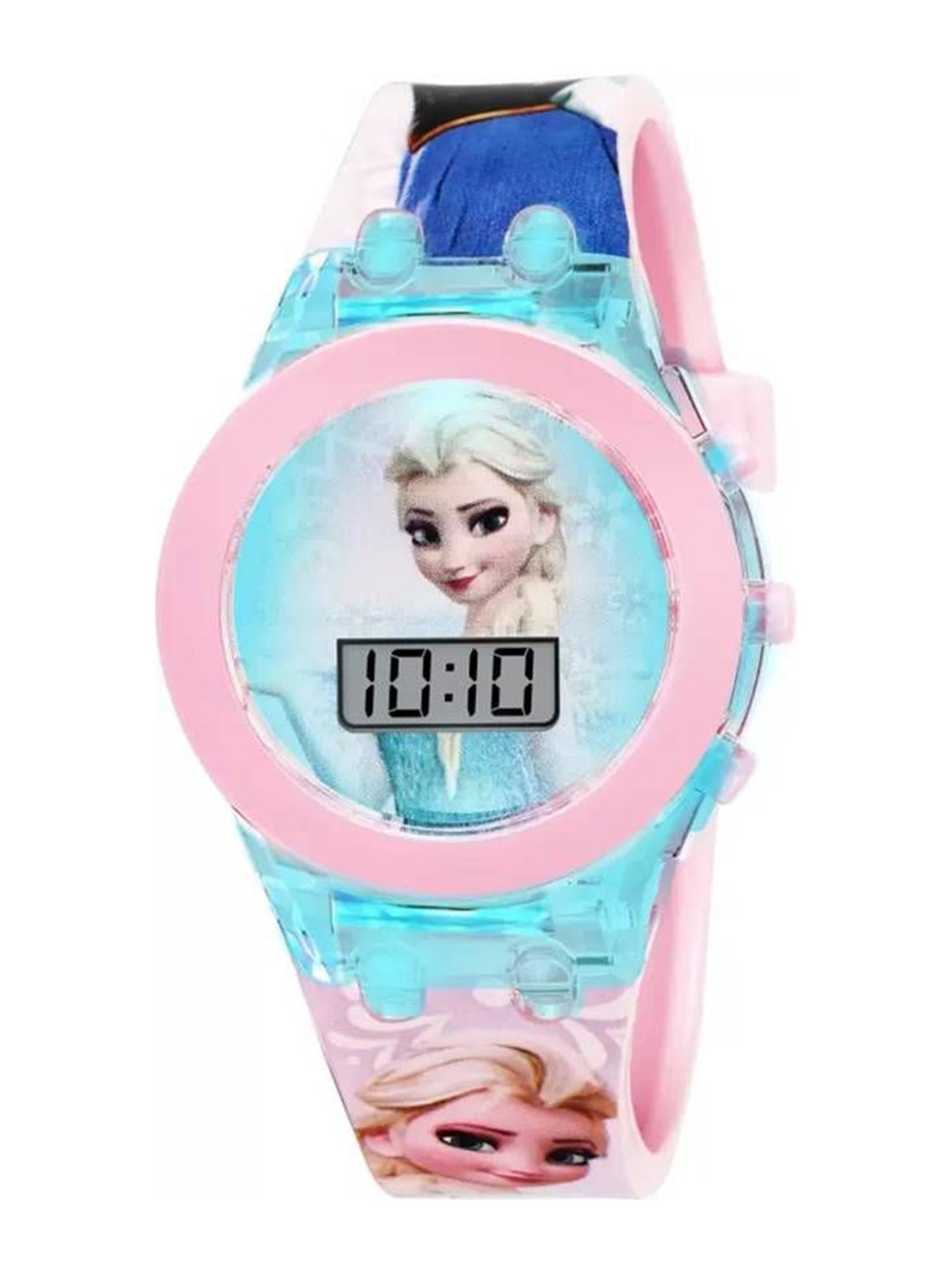 Hala Girls Aluminium Printed Dial & Straps Digital Watch Glow-Pink-Princess