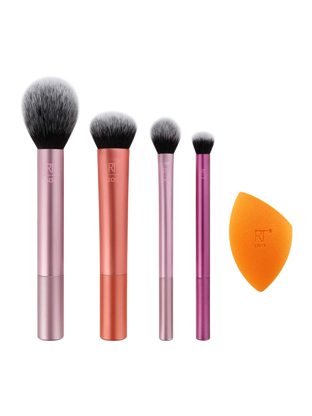 Real Techniques Set of 5 Everyday Essentials Makeup Brush Set with a Blender