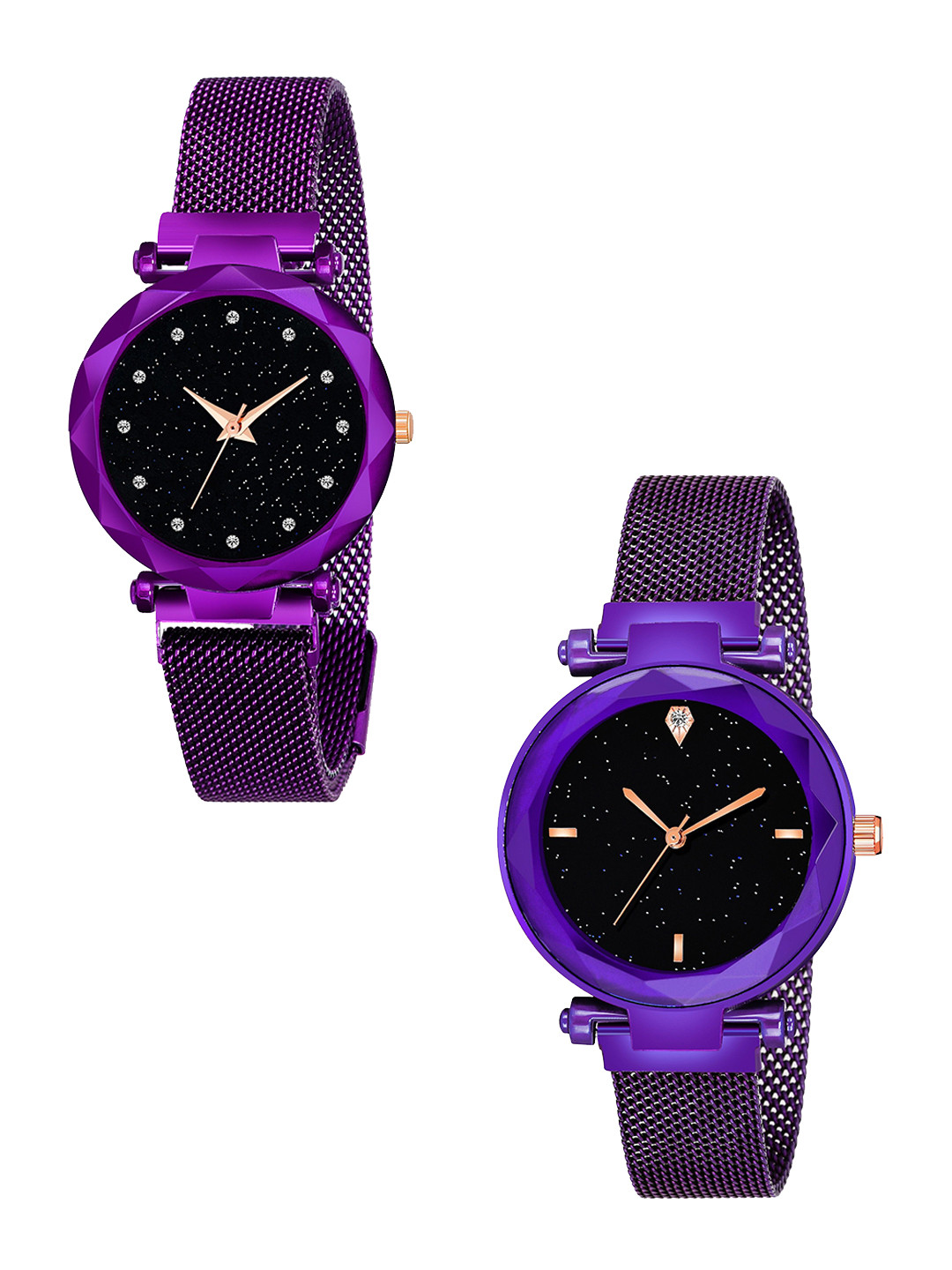 CSAMON Women Bracelet Style Straps Analogue Watch Gr_379_Purple_12_Purple_4_Figar