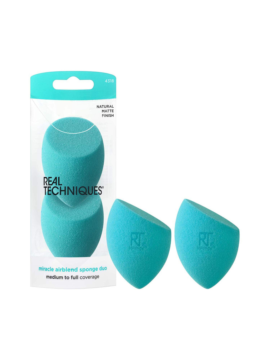 Real Techniques Set Of 2 Miracle Airblend Makeup Sponges