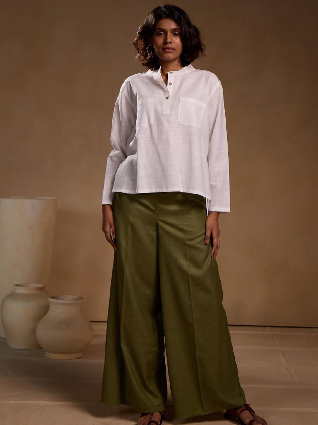 Chhaya Gandhi Design Studio Tunic With Palazzos Co-Ords