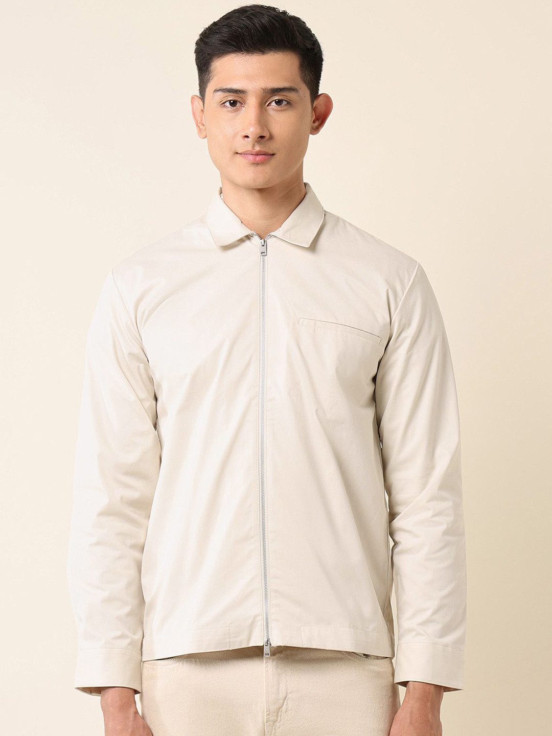 U.S. Polo Assn. Men Solid Regular Fit Cotton Shacket