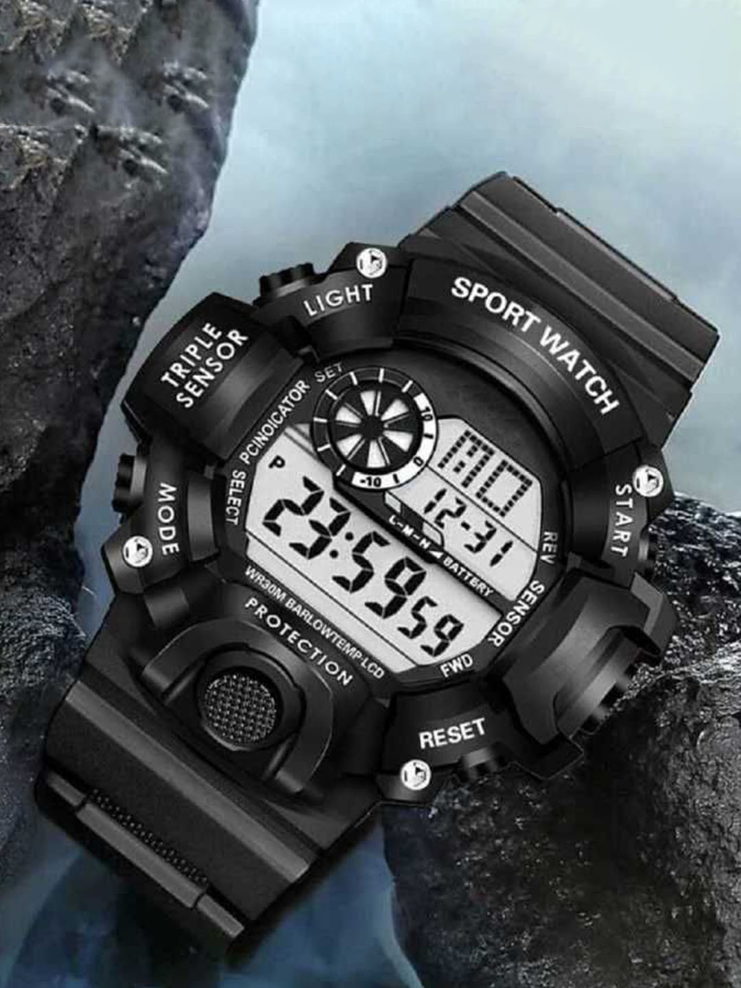 SELLORIA Boys Digital Multi Function Automatic Watch Lifestyle_GShckBLK