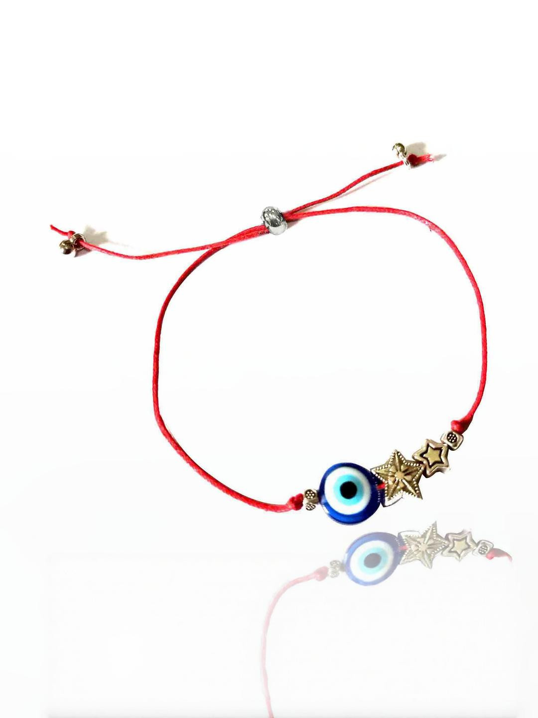 gurjari jewellers Women Evil Eye Beads Charm Red Bracelet