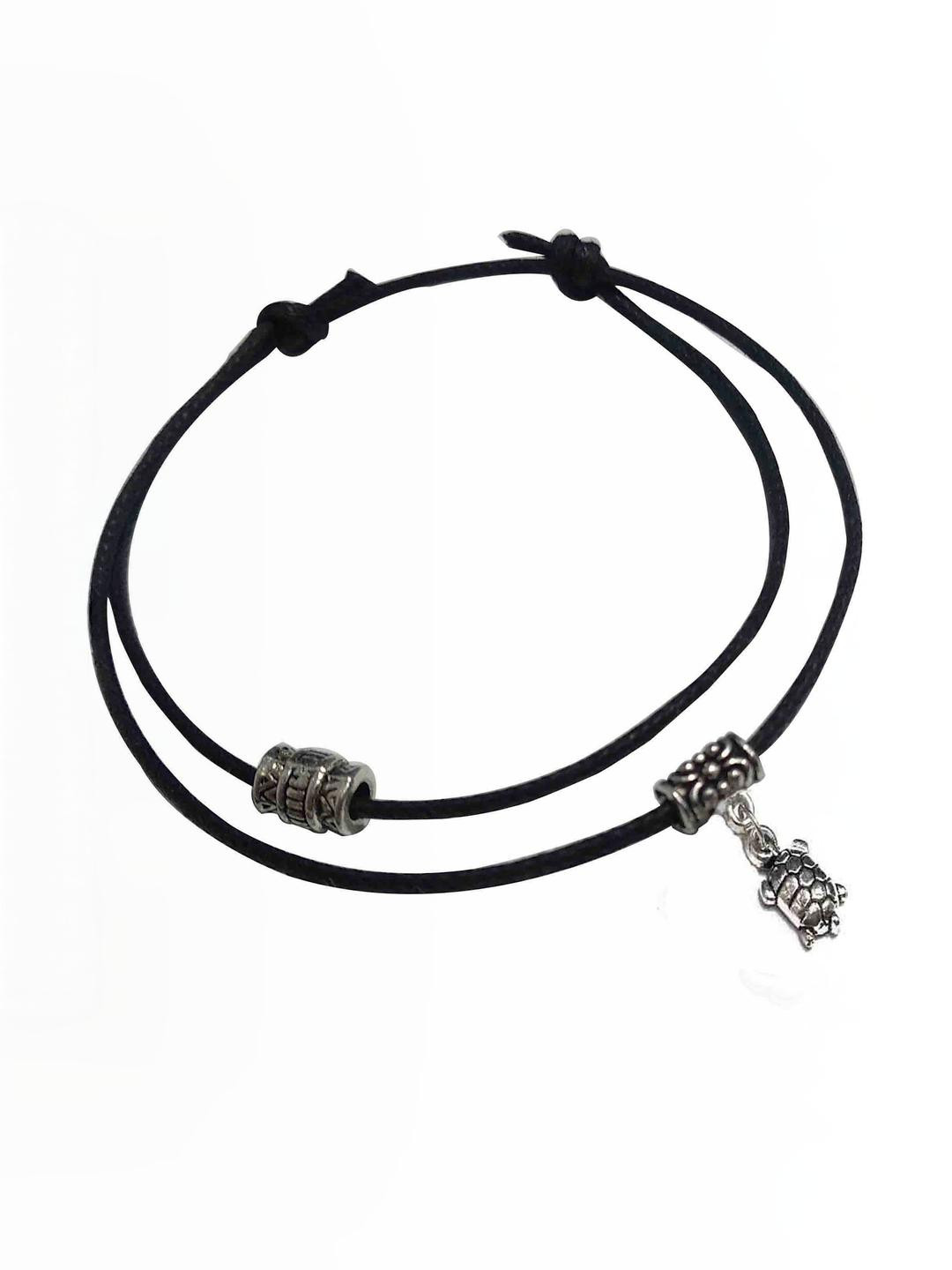gurjari jewellers Black Thread Anklet