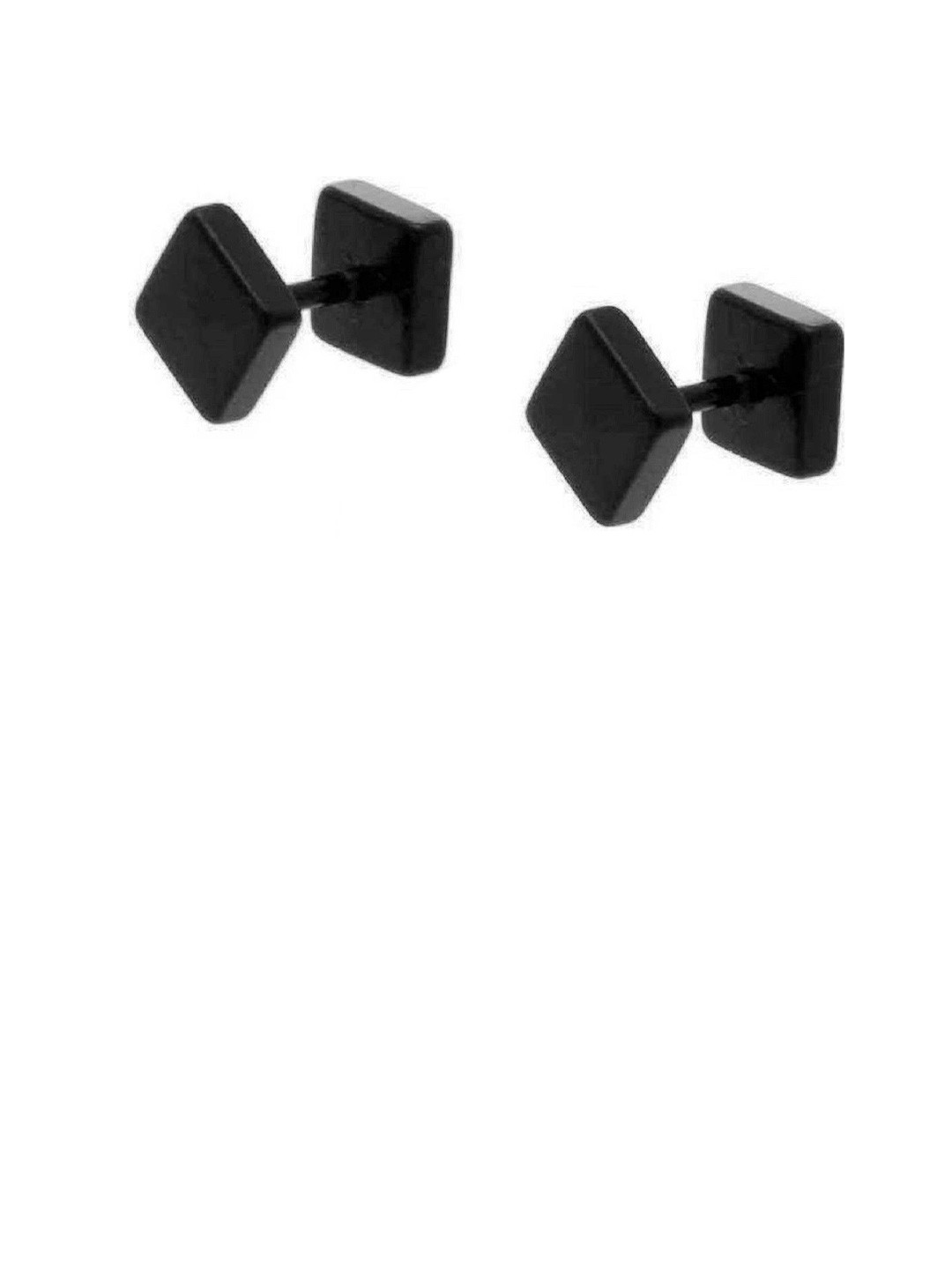 shobhram Double Sided Dumble Square Studs