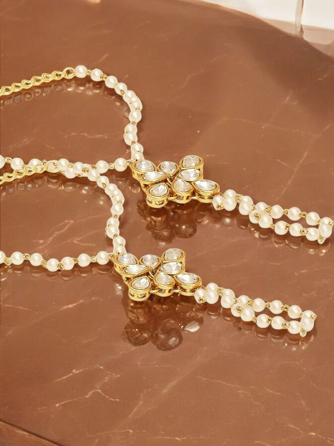fabula Women 2 Kundan Ring Bracelet