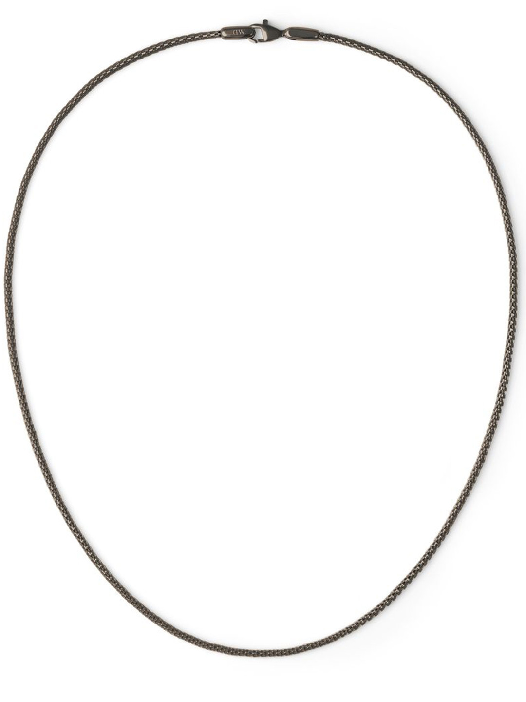 Daniel Wellington Unisex Grey Tide Mesh Anthracite Metal Necklace