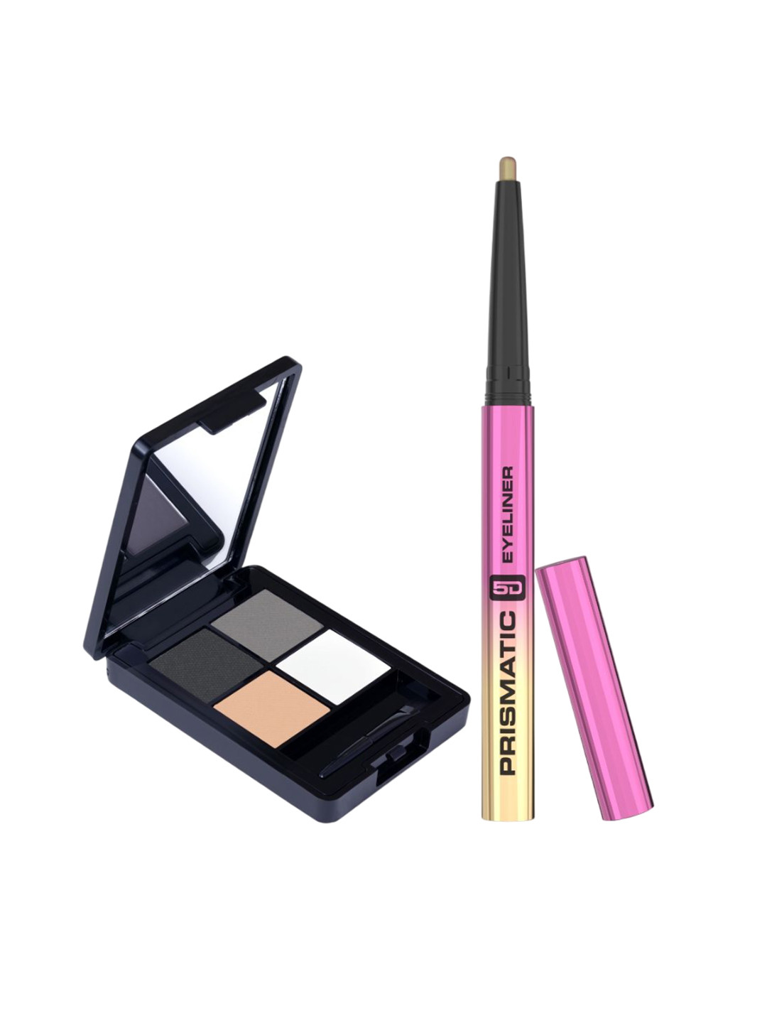 GLAM21 Set Of 2 Brow Me! Palette Shade 02 With Prismatic 5D Eyeliner - Mirage