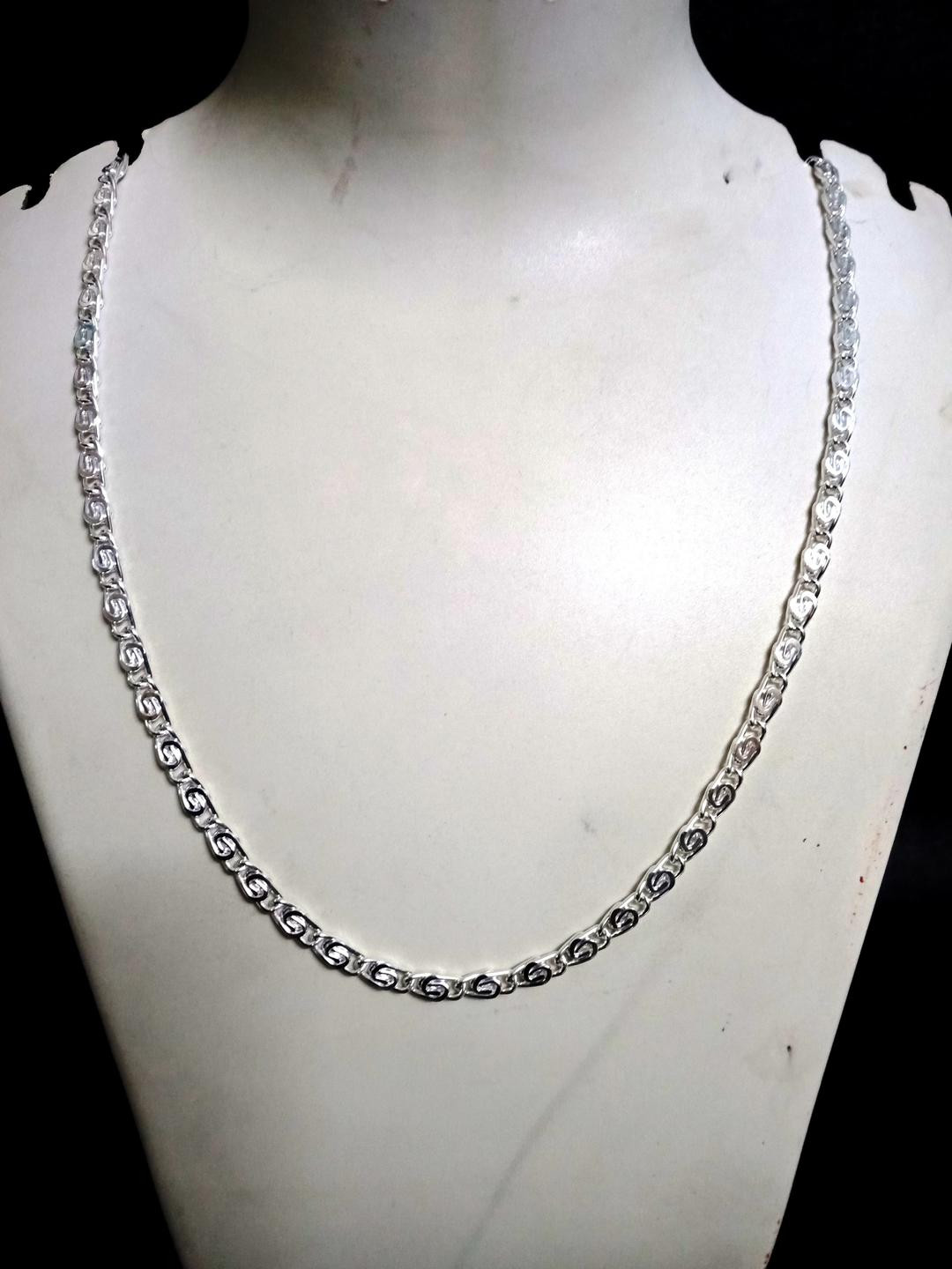 Nawab Collection Unisex Sterling Silver  Link Chain
