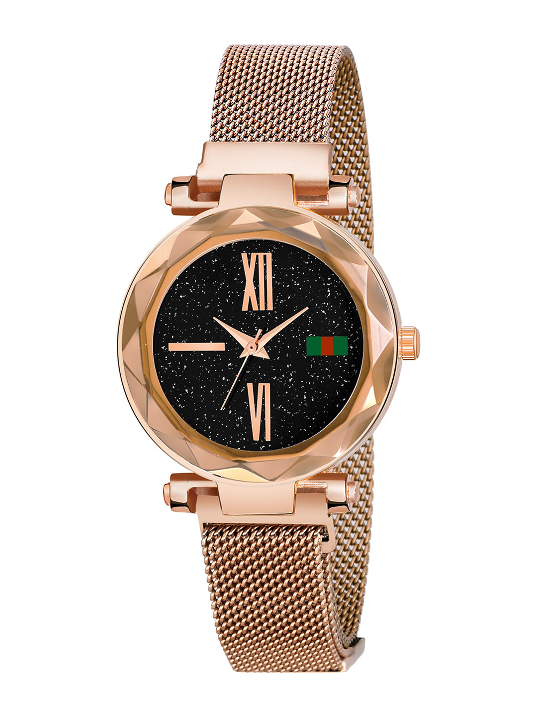 CSAMON Women Bracelet Style Straps Analogue Watch GR_379_Rose_Gold_Roman_CS