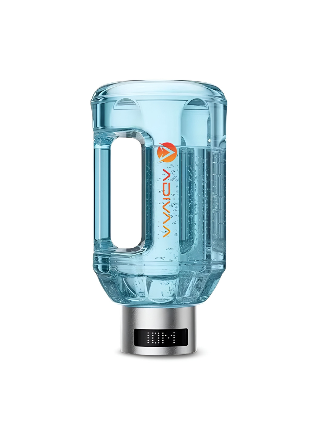 ADIVAA Blue Hydrogen Water Bottle with LED Display 500 ML