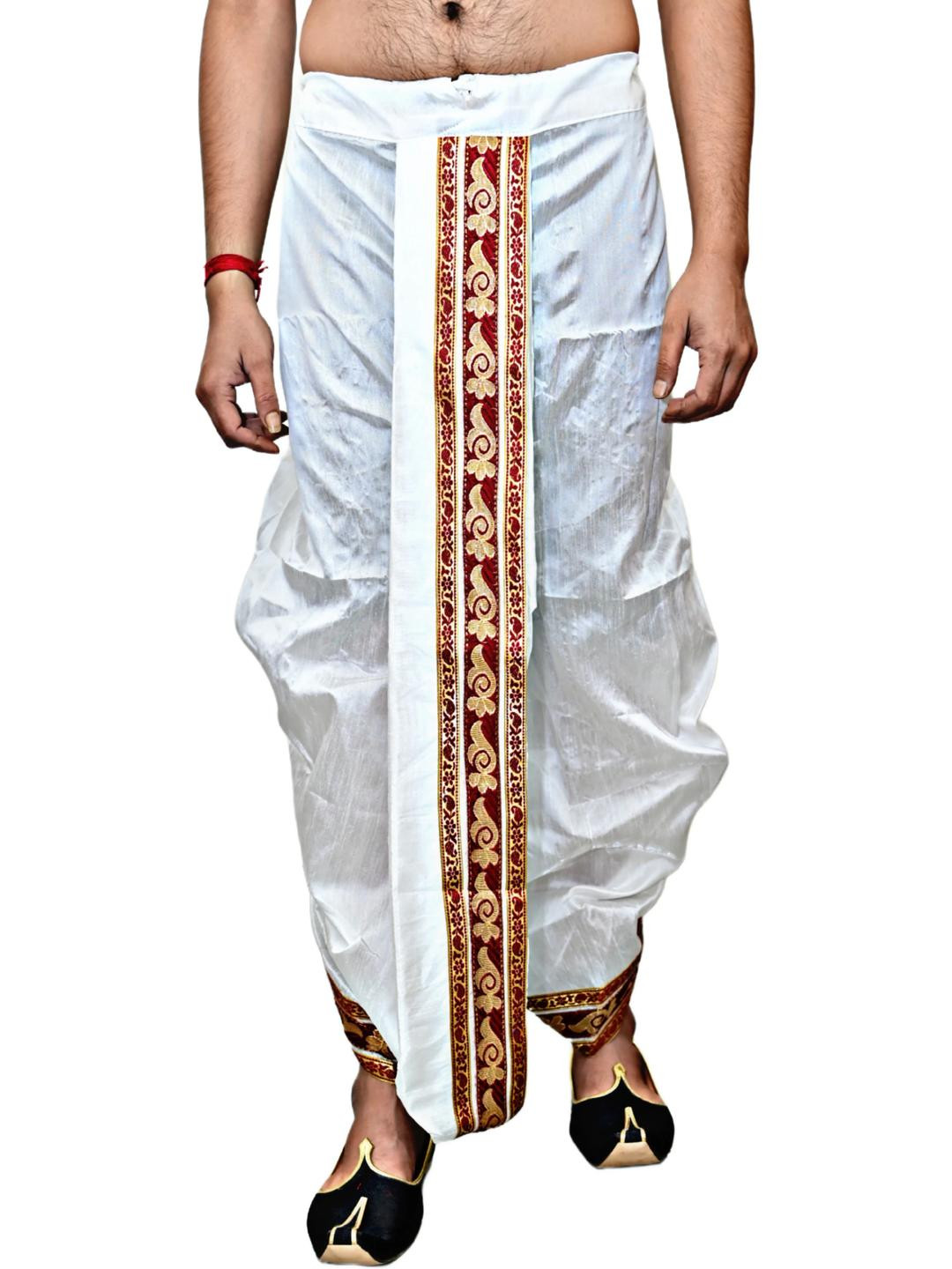 AMIT ONLINE Men Ethnic Motif Silk Dhoti Pant