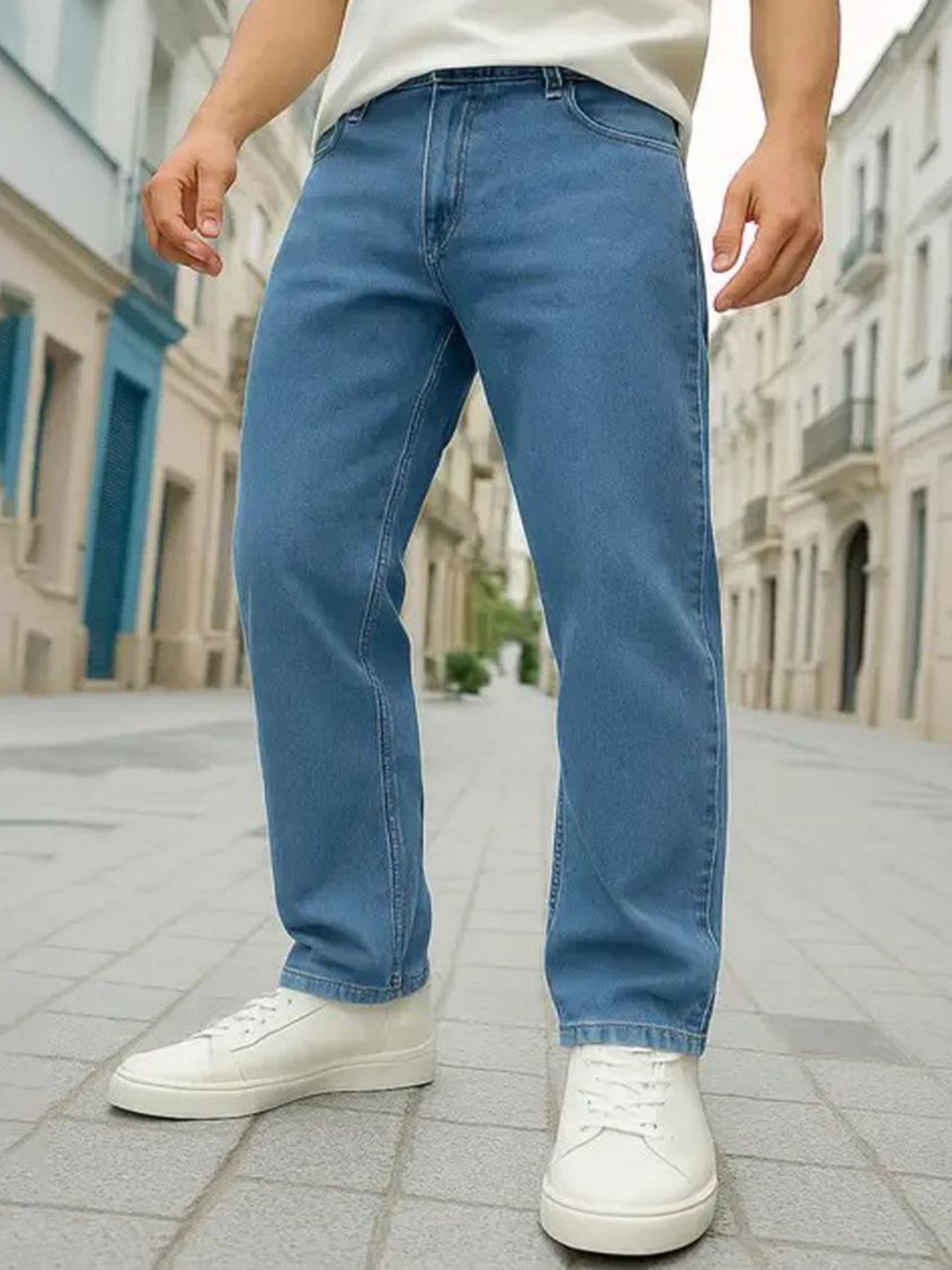 Playfeel Men Regular Fit Mid-Rise Jeans