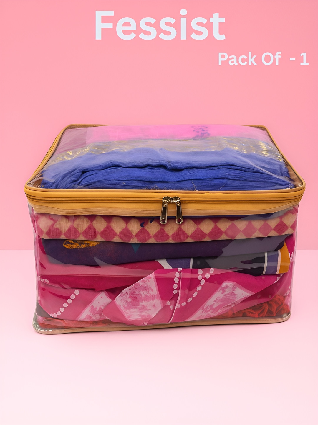 Fessist Ajabh luxeorganize Gold-Toned Water Resistant Multi-Utility Organiser