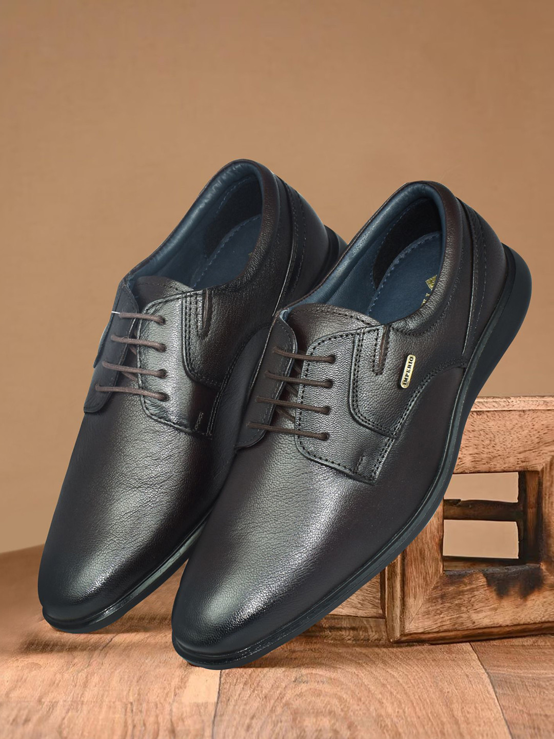 IMPERIO Men Leather Formal Derbys