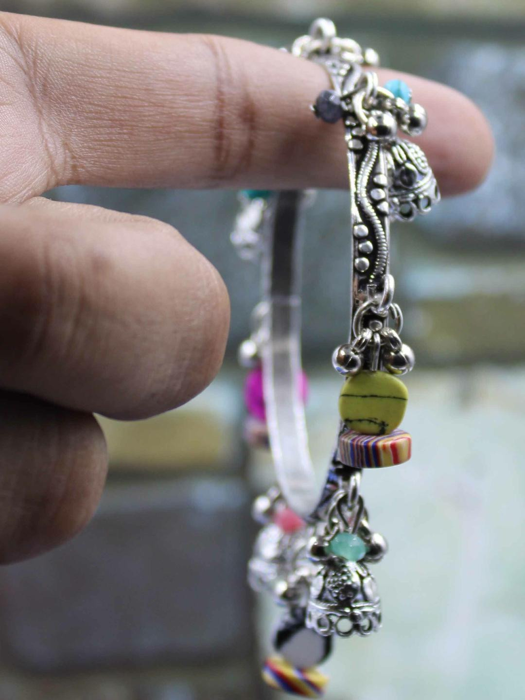 gurjari jewellers Women Gungru Beads Charm Bangle