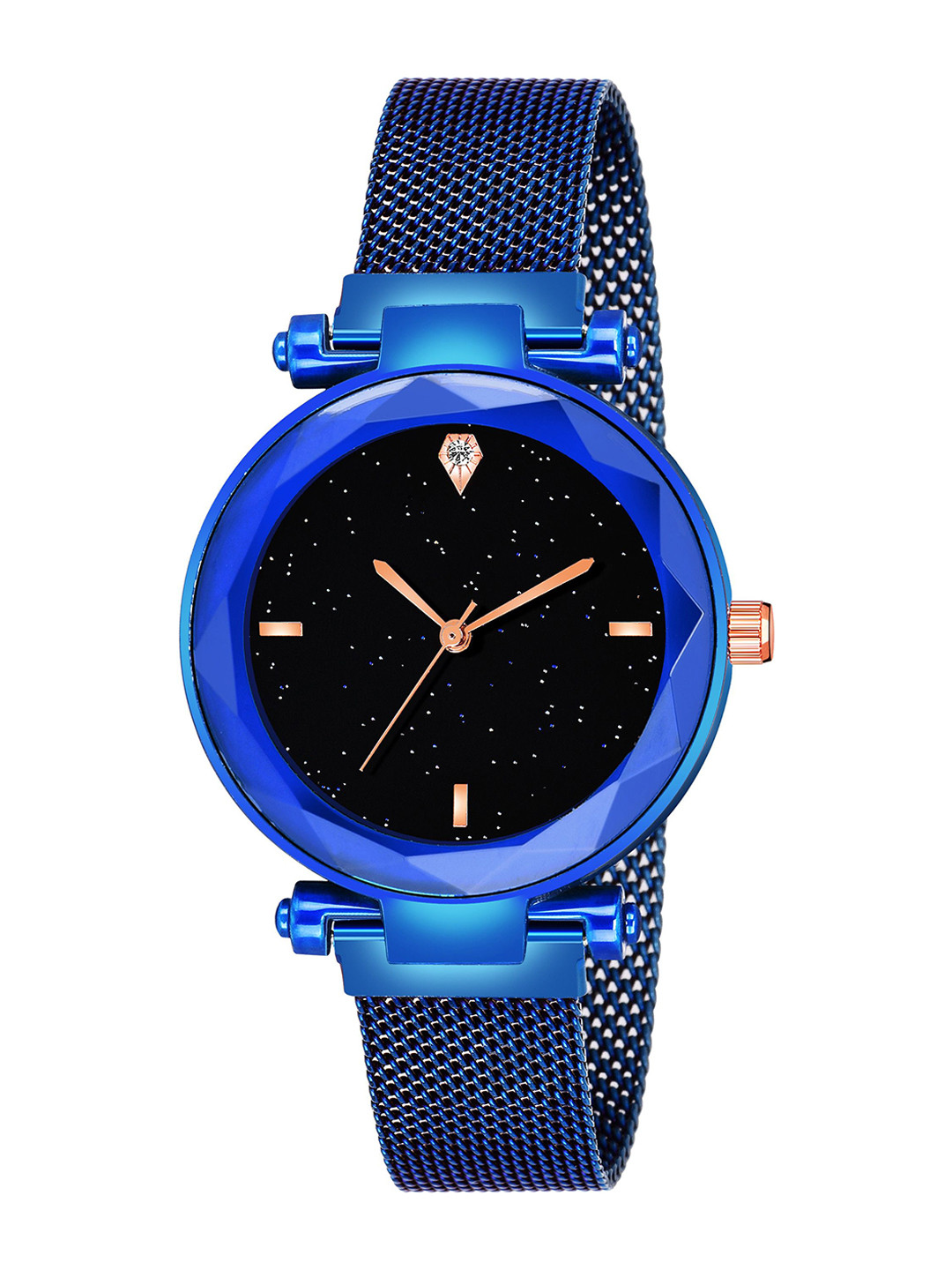 CSAMON Women Embellished Dial Magnetic Strap Analogue Watch GR_379_blue_4_fiagr