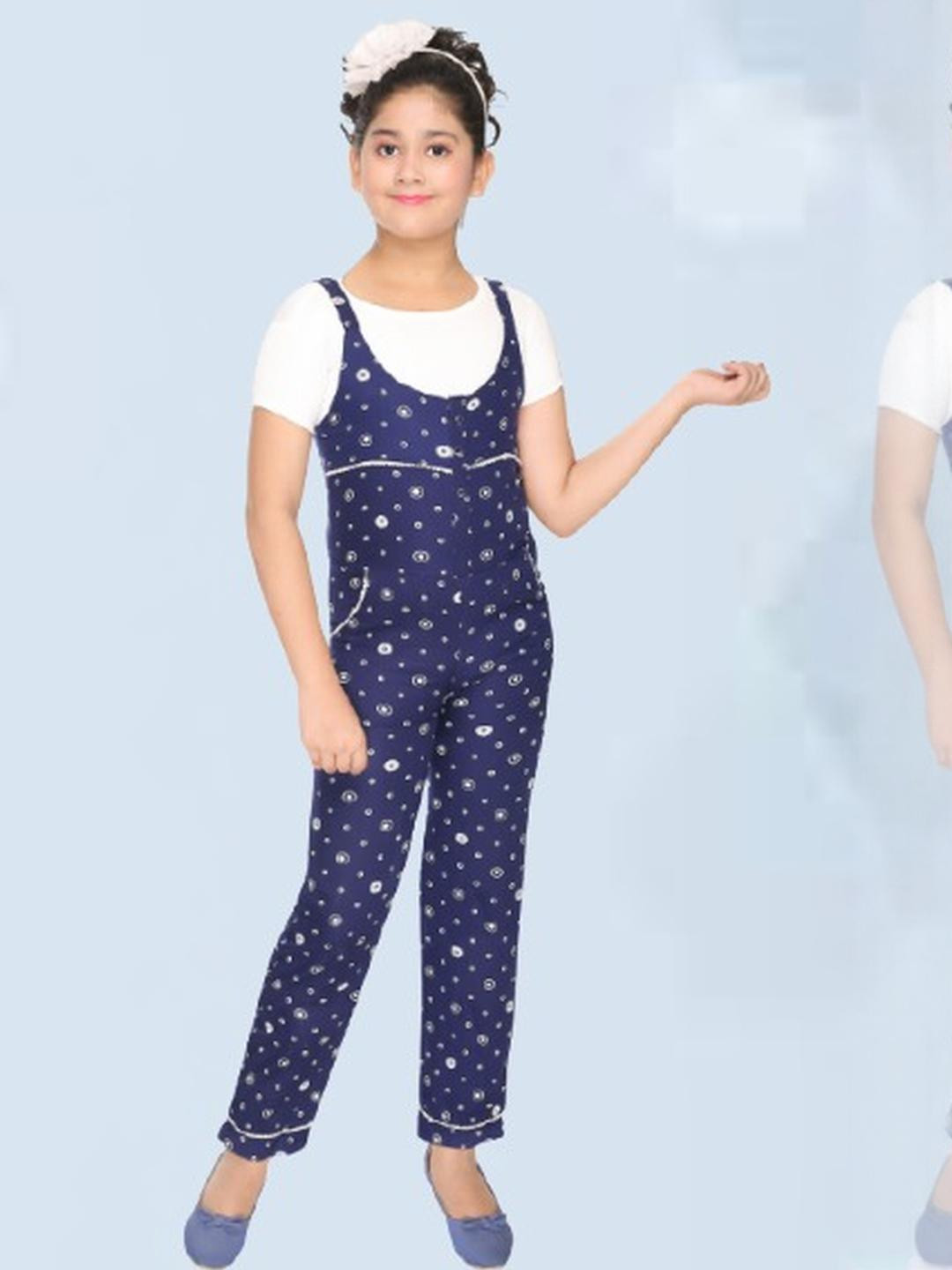 Smuktar garments Girls Printed Basic Jumpsuit