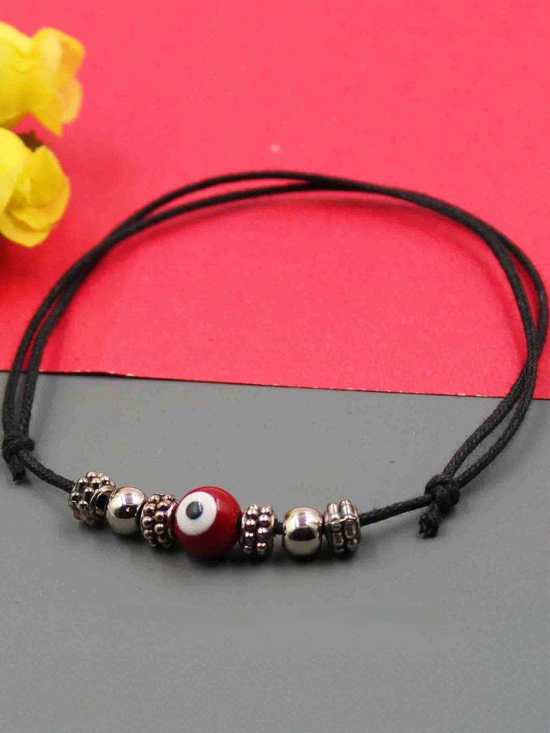 gurjari jewellers Evil Eye Single Leg Thread Knot Dori Anklet