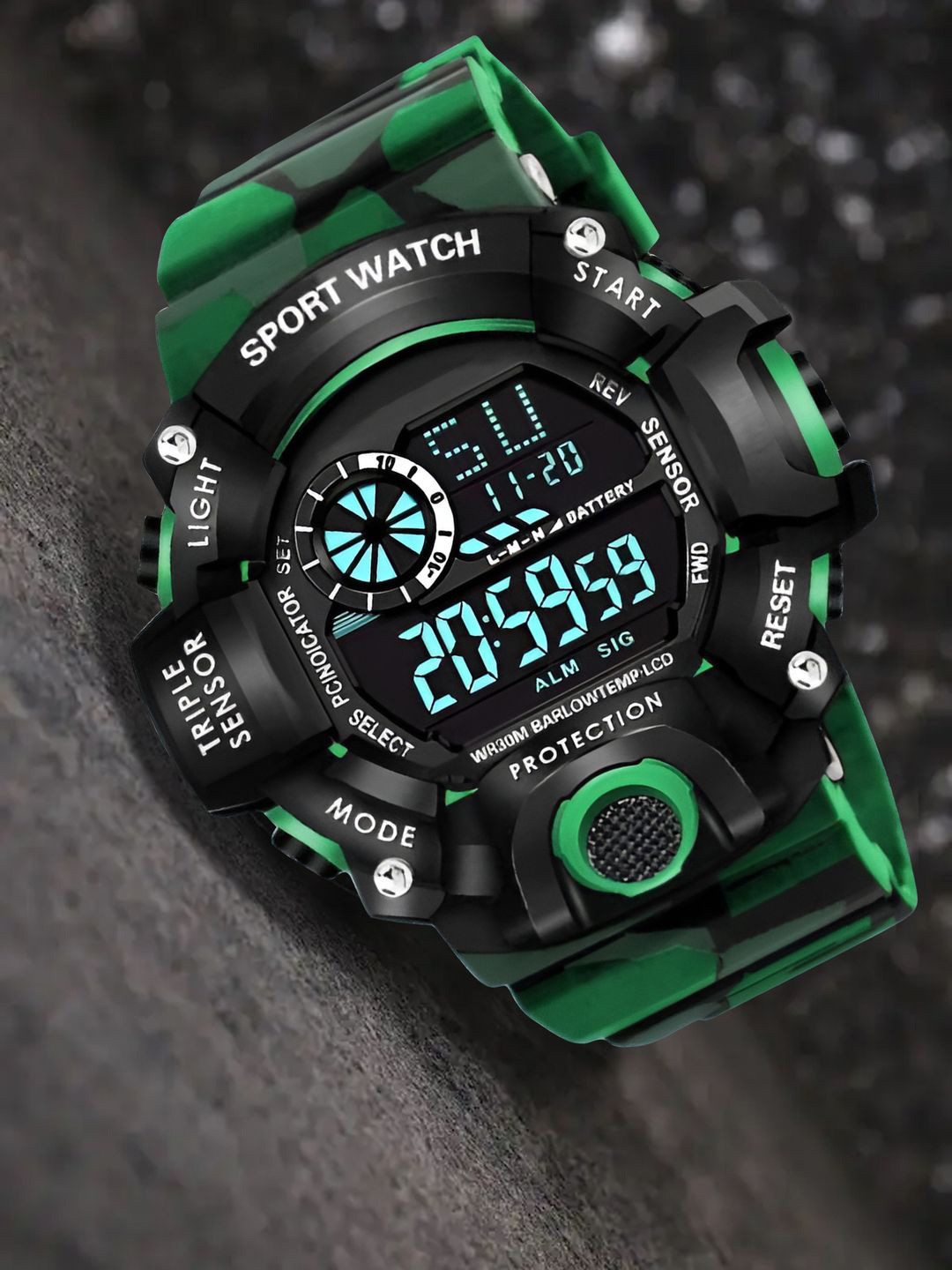 Hala Men Solid Round Tang Regular Digital Watch-G90-4