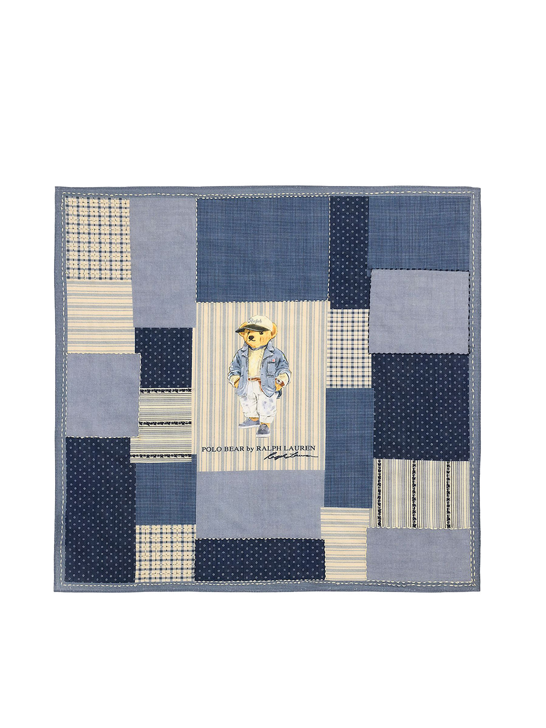 Polo Ralph Lauren Men Polo Bear Print Pure Cotton Bandana Headband