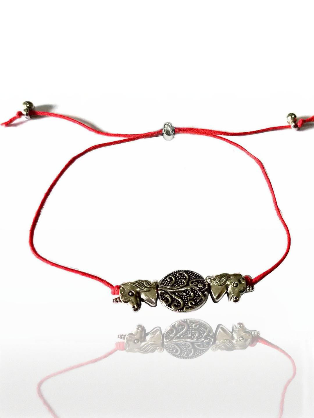 gurjari jewellers Women Red & Silver-toned Bracelet