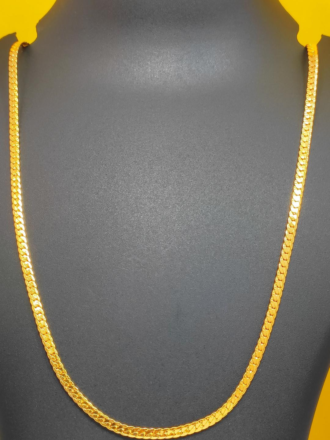 DIVYANSHI COLLECTION Unisex Brass One Gram Gold-Plated Chain