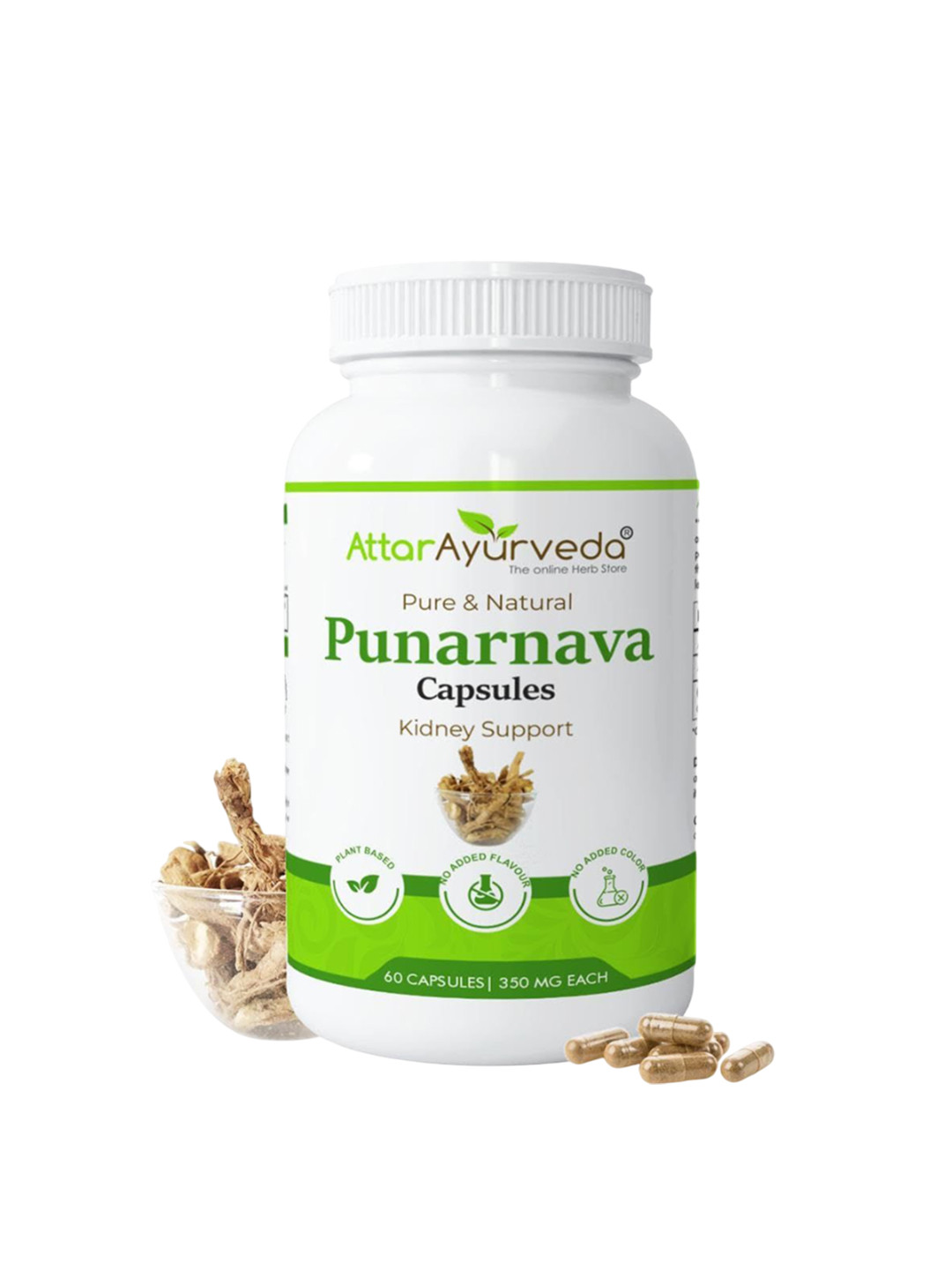 Attar Ayurveda Punarnava Capsules 350 mg - 60 Capsules