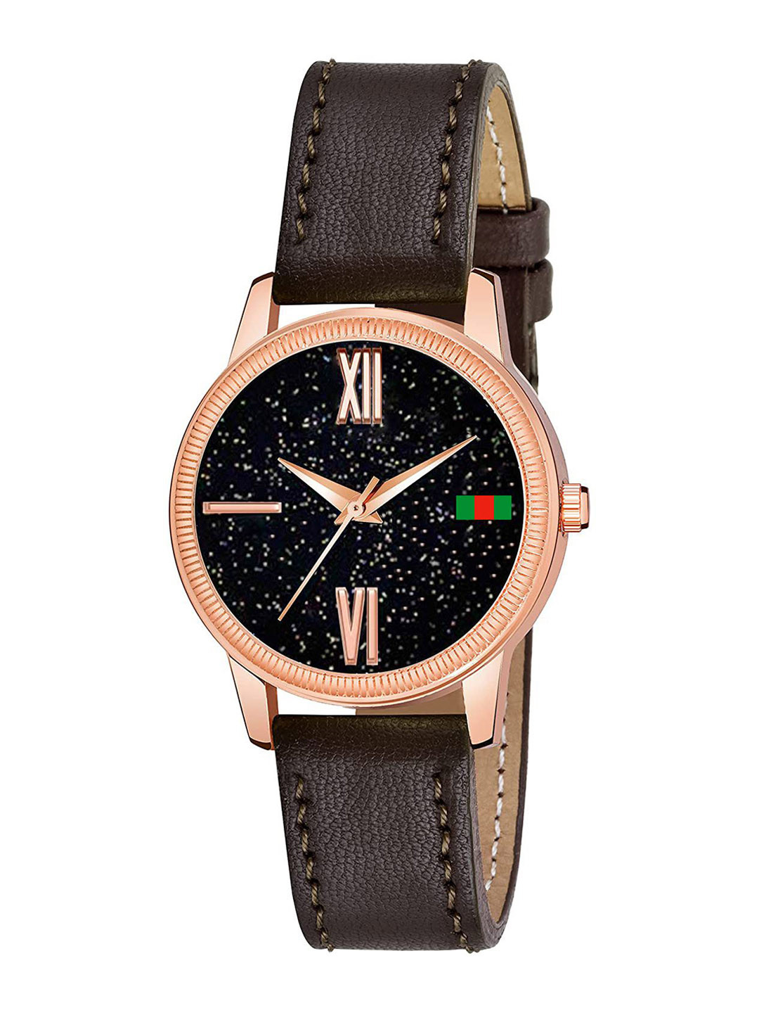 CSAMON Women Dial & Straps Analogue Watch C25RG Roman BRO Leather