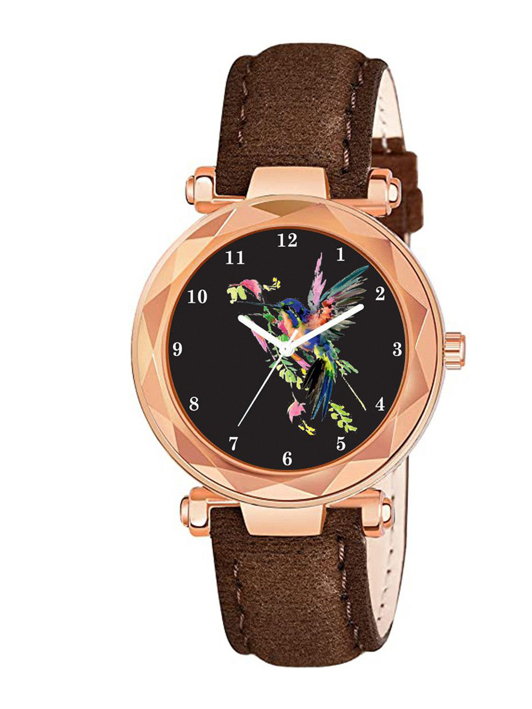 CSAMON Women Printed Dial & Straps Analogue Watch GR379RG Chakali BRO Vel L