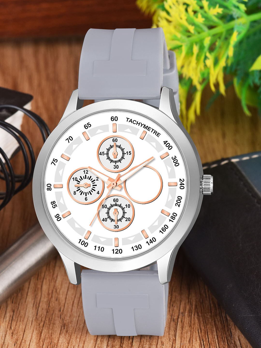 Gopal Shopcart Unisex Silicon Straps Analogue Watch GR 1005 F2WH TCD GREY Belt