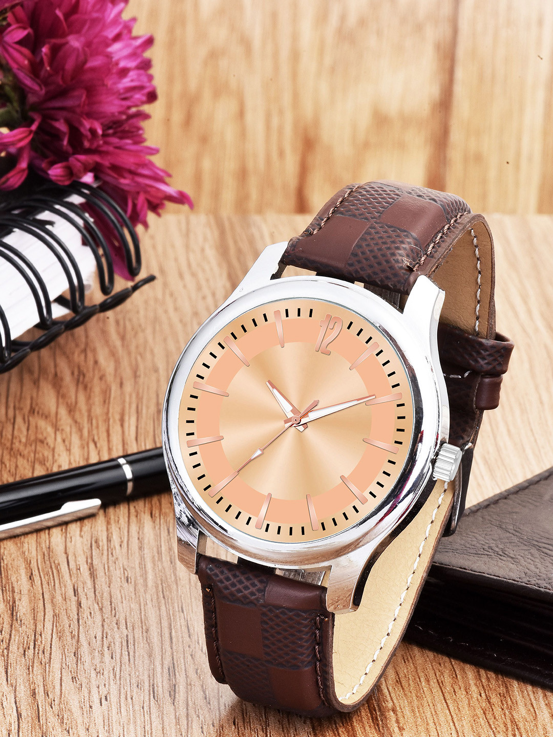 Gopal Shopcart Unisex Printed Dial & Straps Analogue Watch 1017 RGB9084 BRO Chekas L