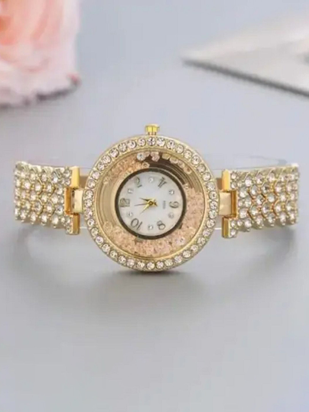 SELLORIA Dimaond Women Embellished Dial Analogue Watches Diamond Studded Analogue Watch
