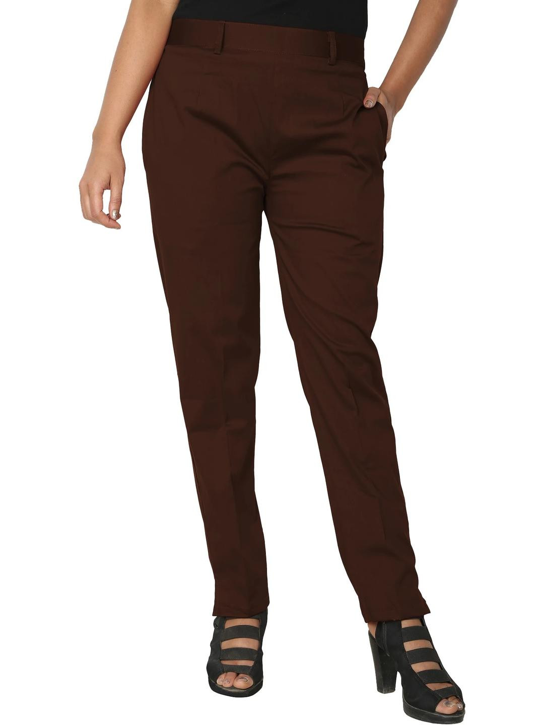 PINOVO Women Brown Trousers