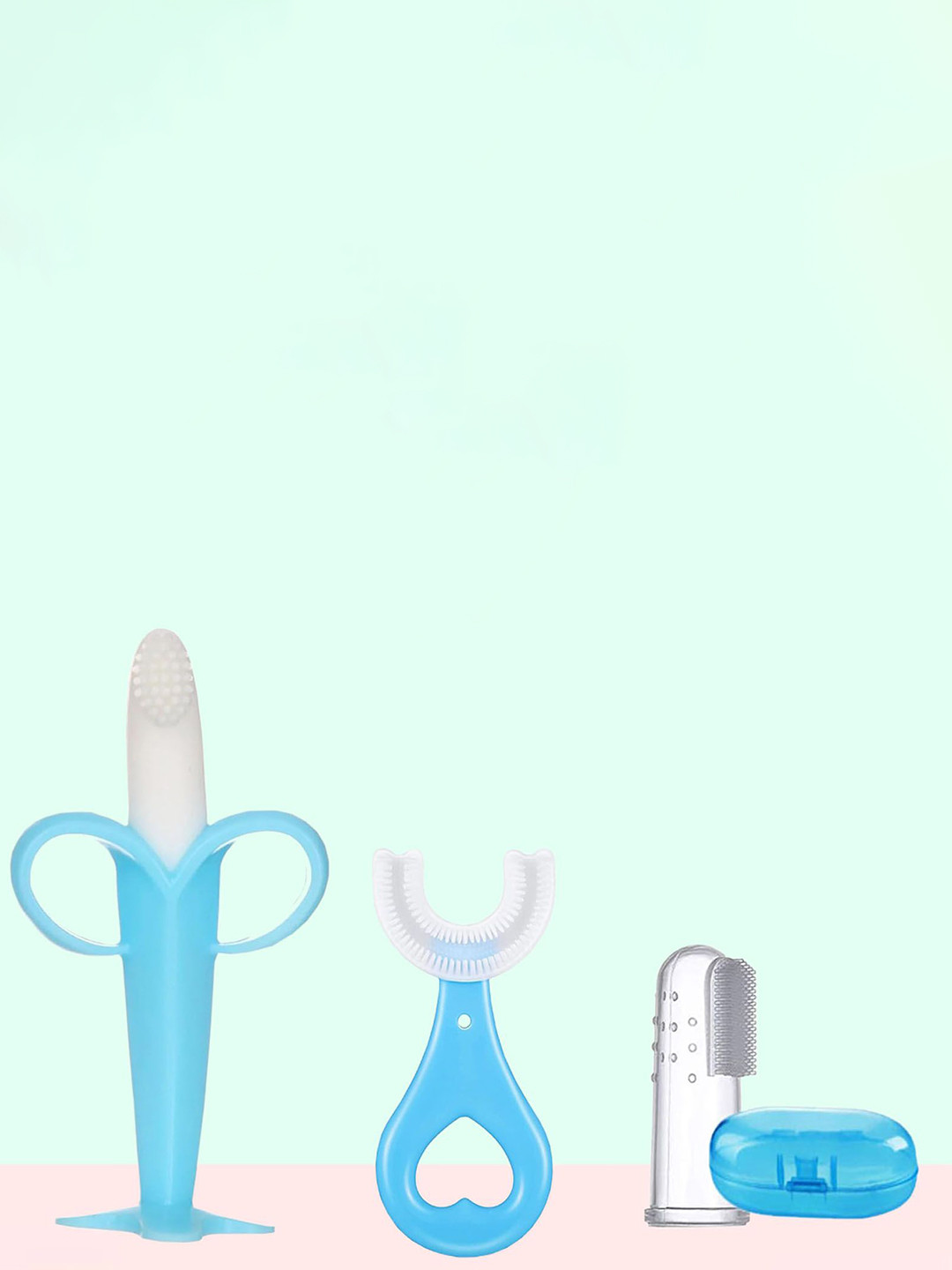 Joy Buzz Set Of 3 BPA Free Soft Toothbrushes