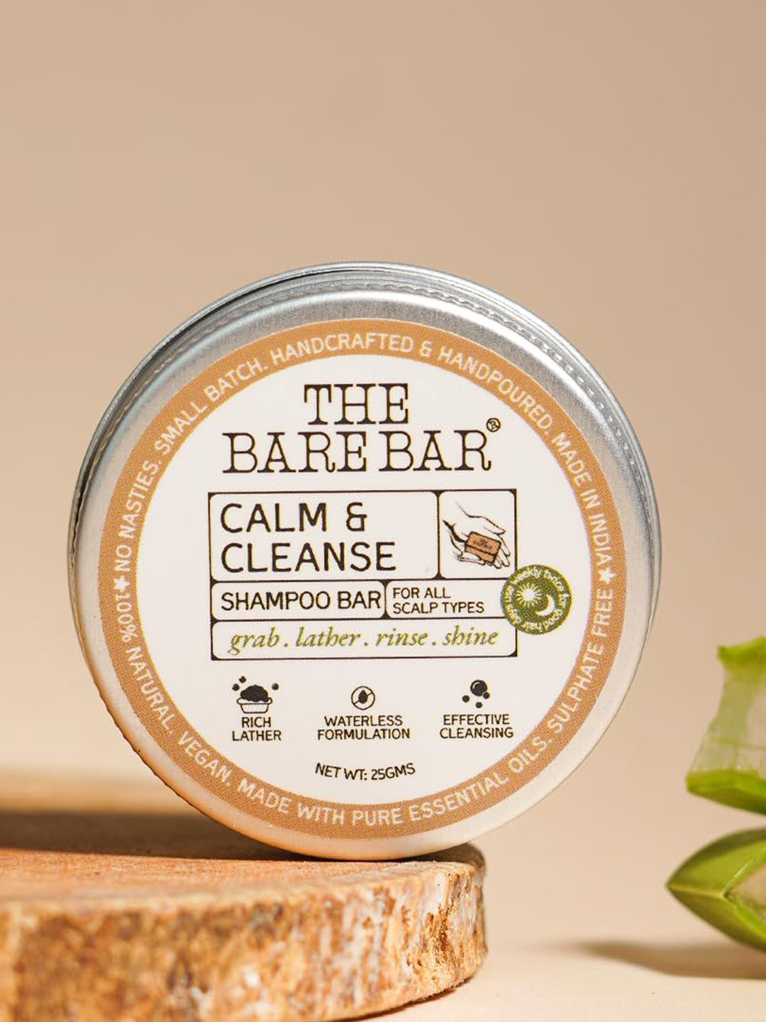 The Bare Bar Calm & Cleanse Shampoo Bar - 25 g