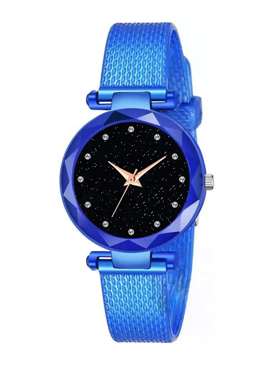 Gopal Shopcart Unisex Embellished Dial Analogue Watch GR3_79 BLU 12 D Safar
