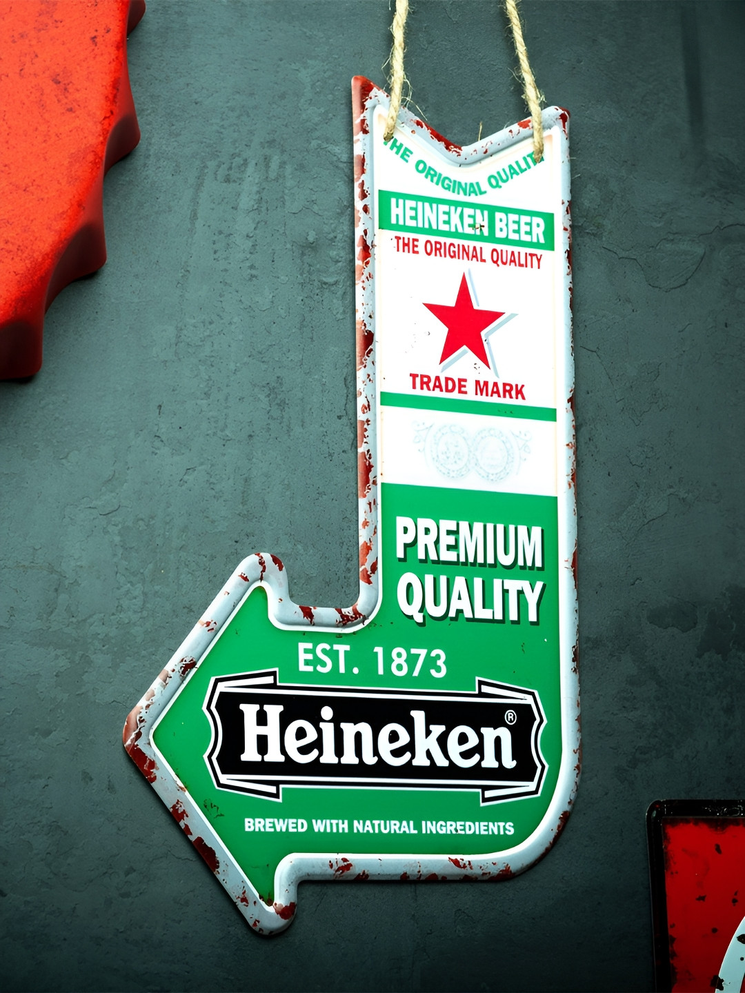 eazy wagon Arrow Heine Metal Matte Hanging Hall Signs and Plaques-11In