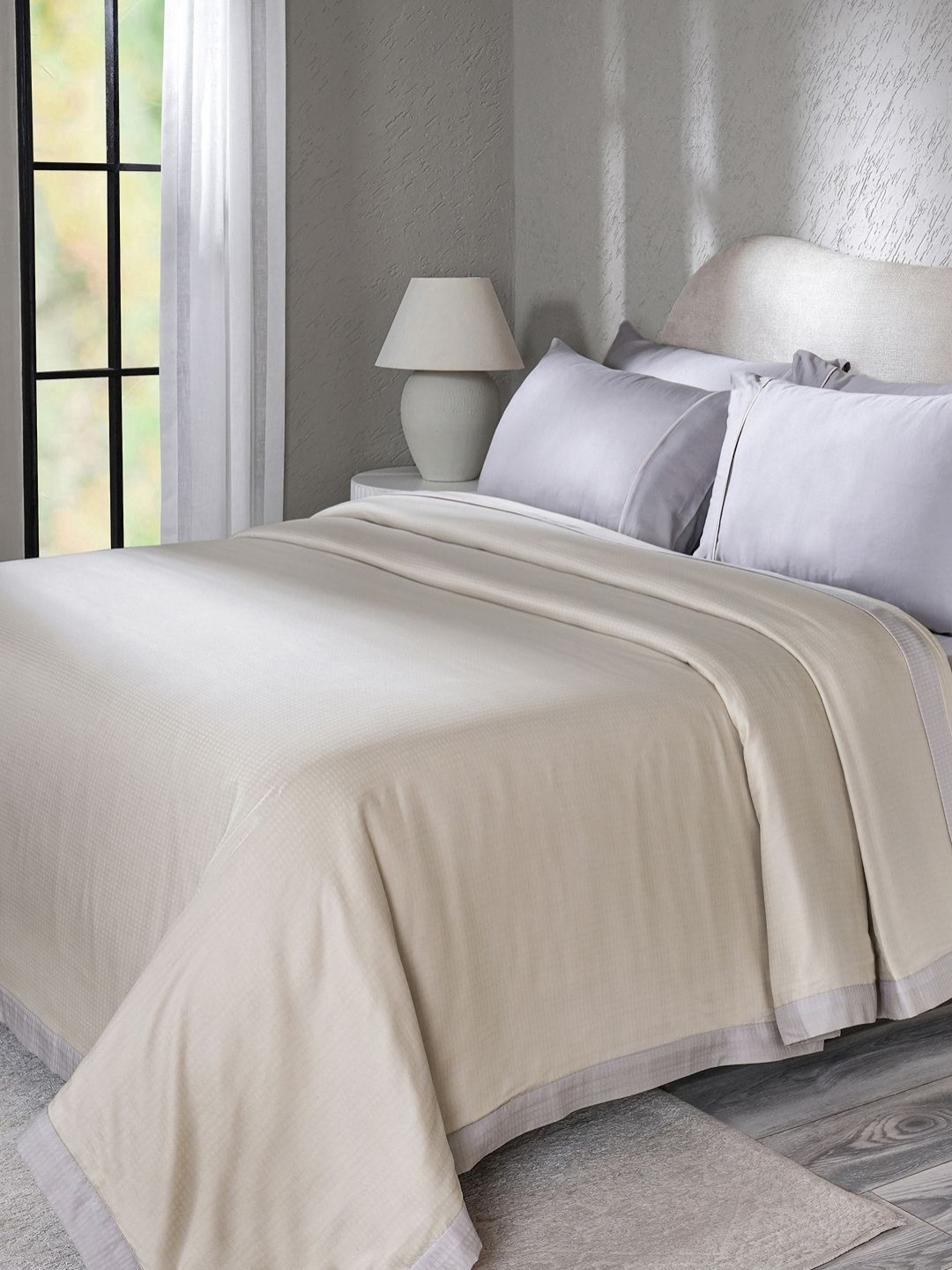 MASPAR Beige Soft Breathable & Lightweight 80 GSM Single Bed Dohar