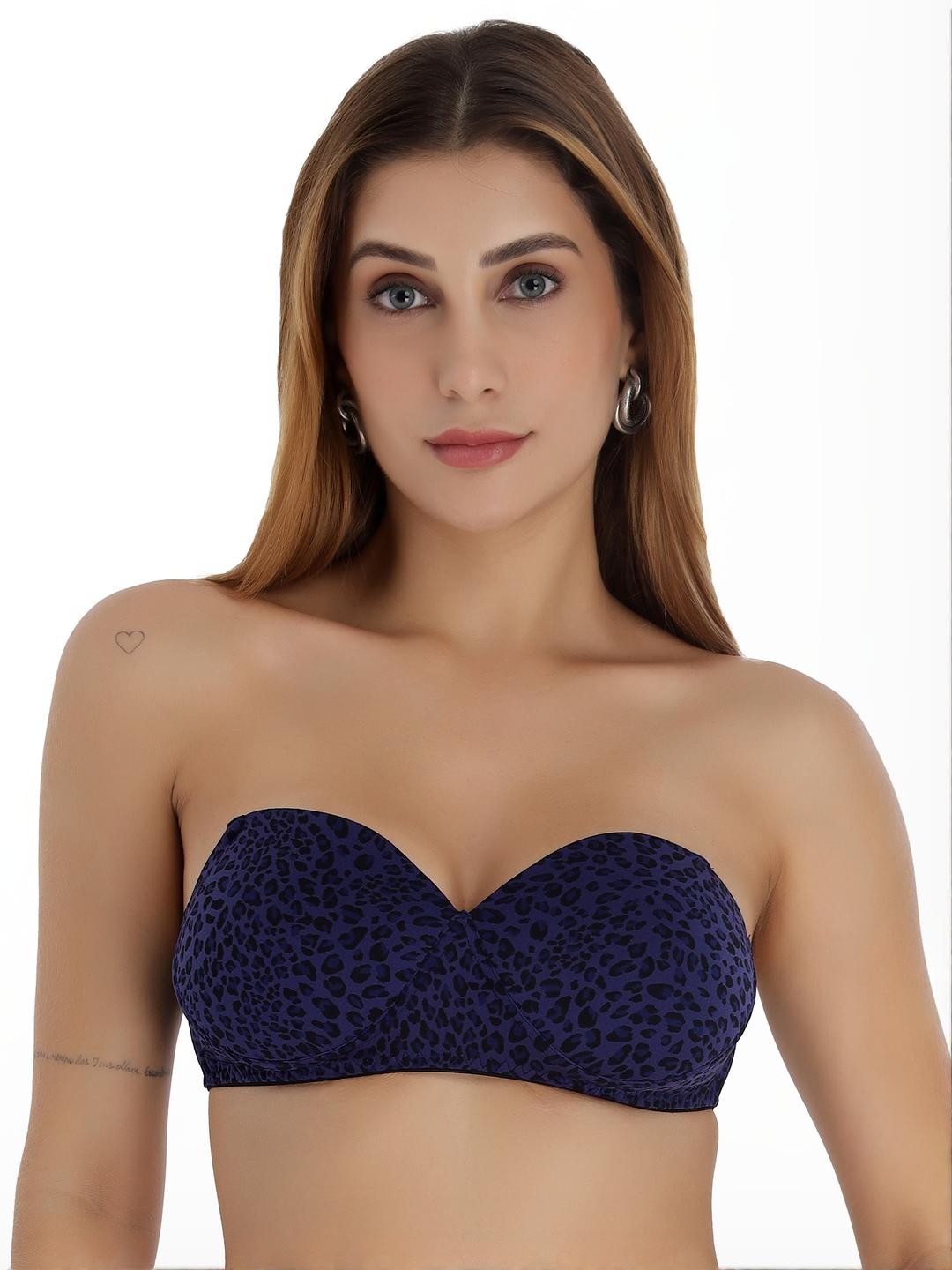 Selfcare Strapless Tshirt Bra|Lightly Padded|Nylon Lycra|Removable Straps-SN3816