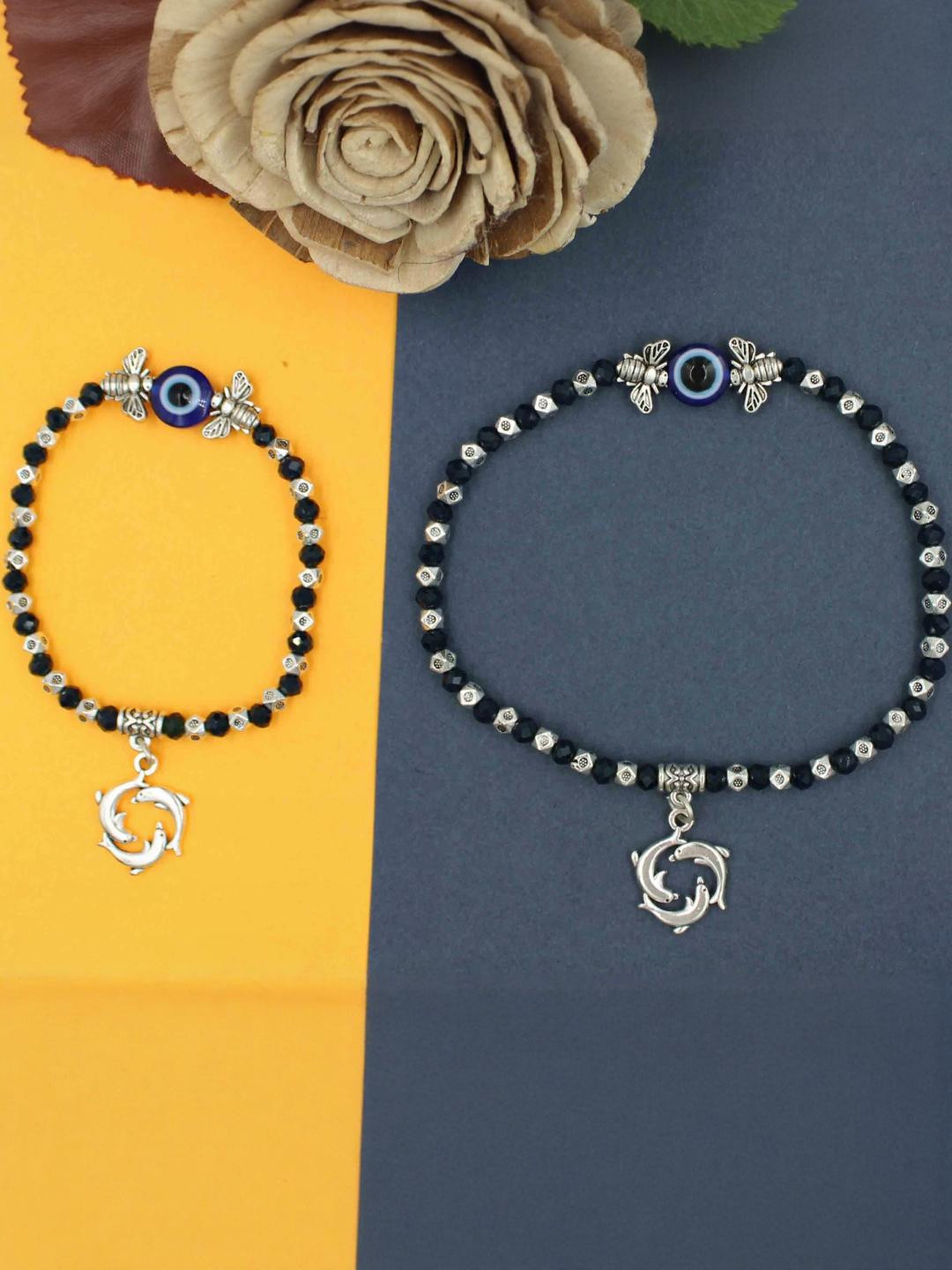 gurjari jewellers Women Alloy Evil Eye Beads Anklet