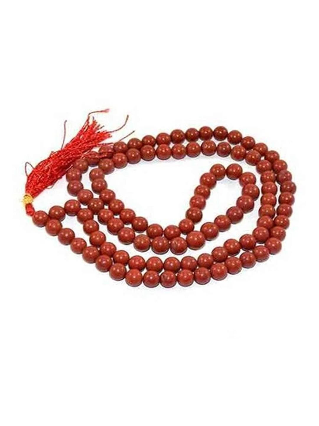 kesar zems Red Artificial Bead Chain