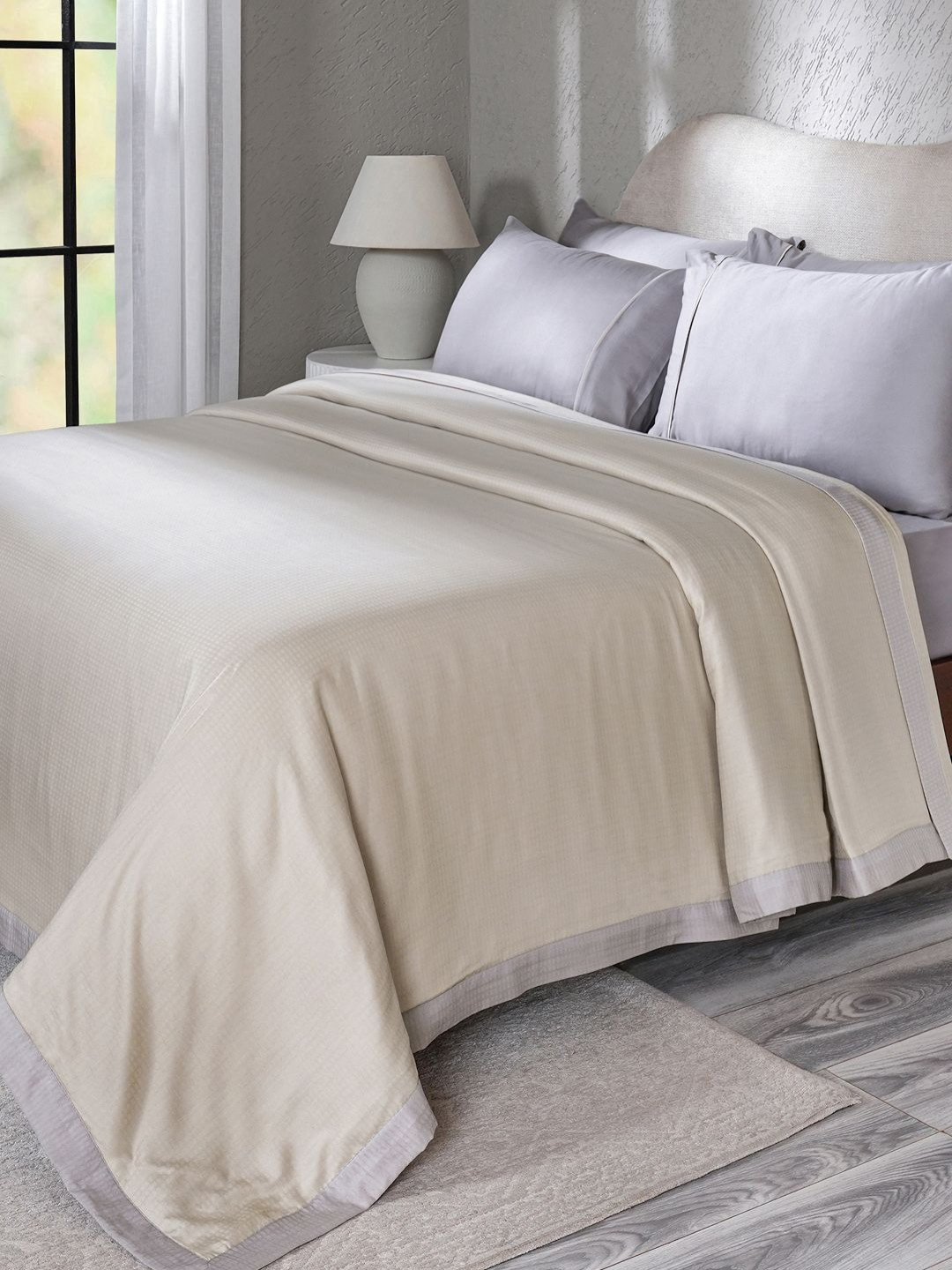 MASPAR Beige Soft Breathable & Lightweight 80 GSM Double Bed Dohar