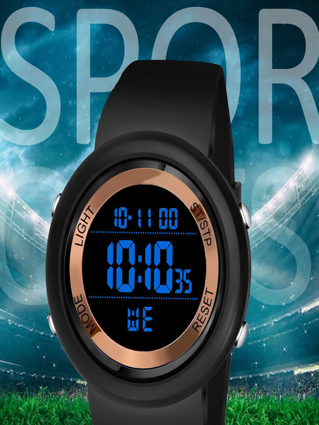 Hala Men Aluminium Dial & Straps Digital Watch Rose Gold-BEN-2022