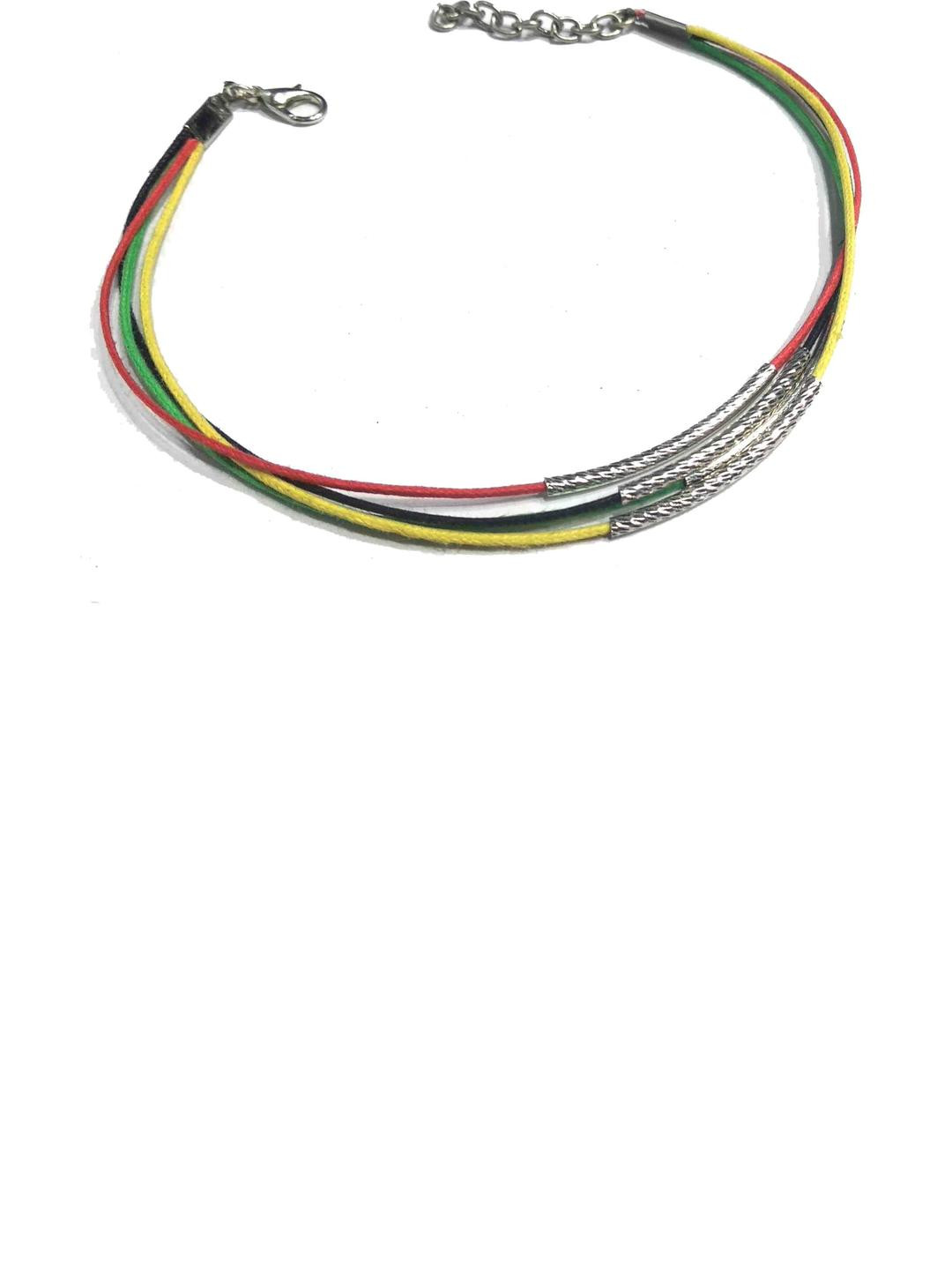 gurjari jewellers Multicolored String Anklet