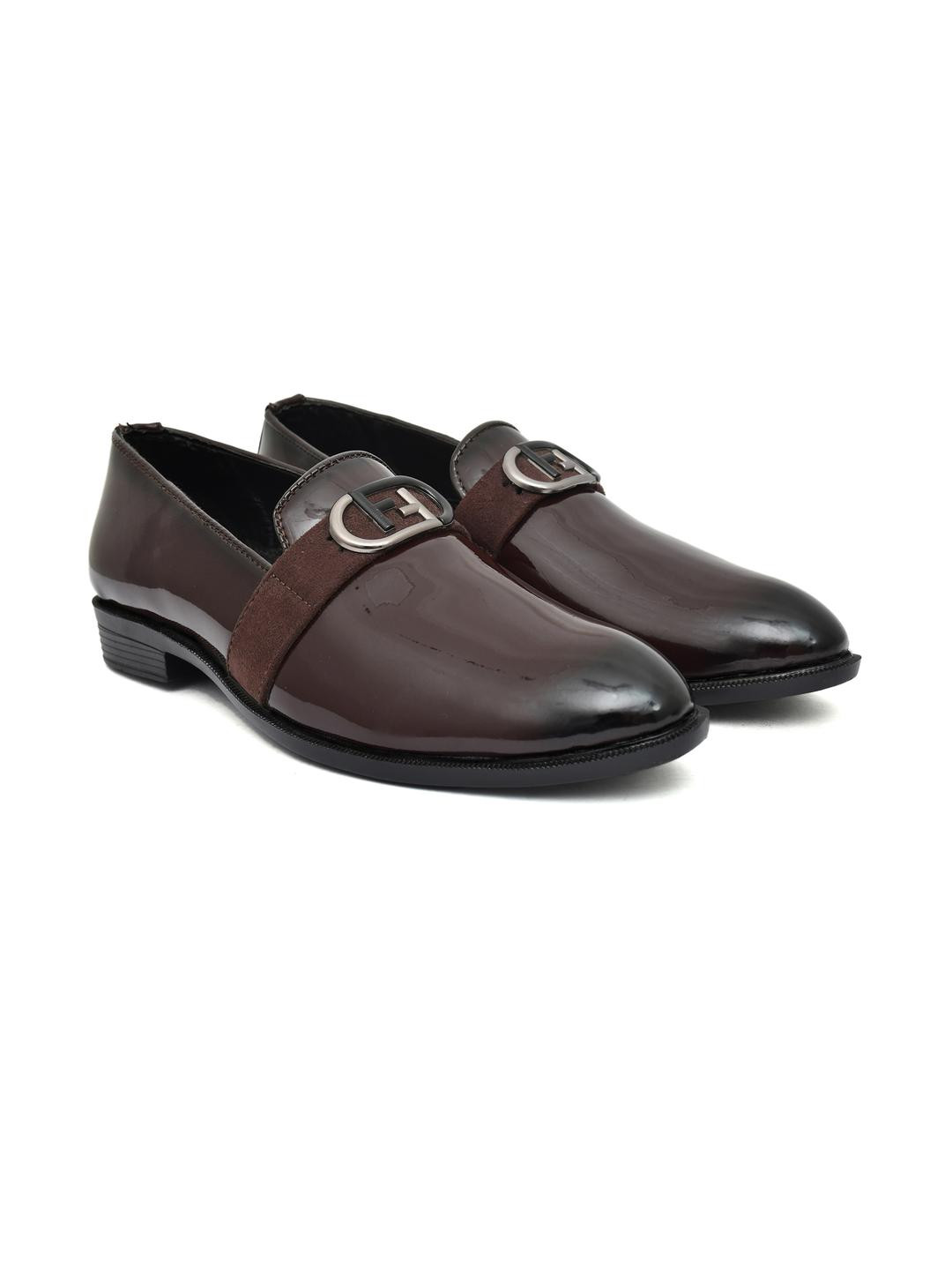 G L Trend Men Leather Perforation Loafers